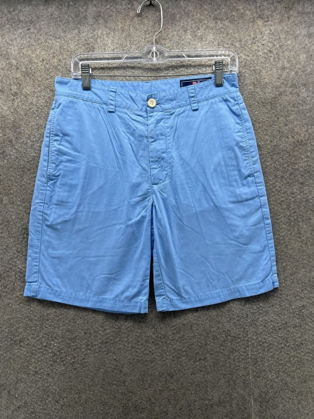 Vineyard Vines Club Shorts Mens 30 Blue Chino Flat Front Cotton Casual Summer